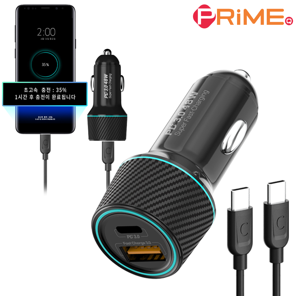 ������ť 2��Ʈ 48W PD3.0 ������ �ʰ��� ������ CtoC ���̺� ����